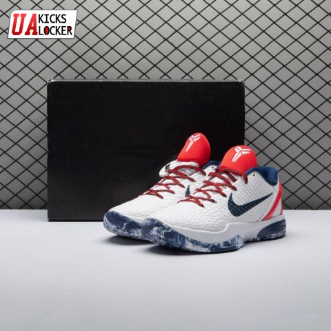 Nike Kobe 6 White Red CW2190-101 Men's