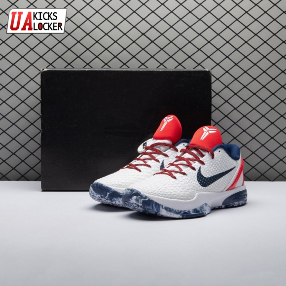 Nike Kobe 6 White Red CW2190-101 Men's