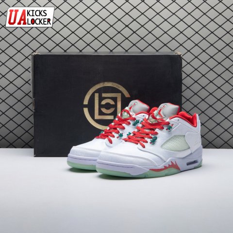 Jordan 5 Retro Low CLOT White Silk 20th Anniversary 1551183 Unisex