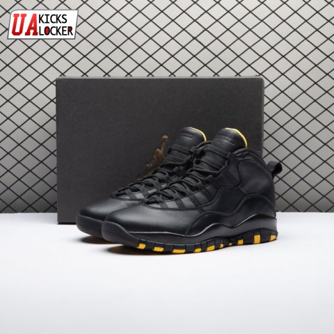 Air Jordan 10 Black Yellow HJ6779-001 Men's