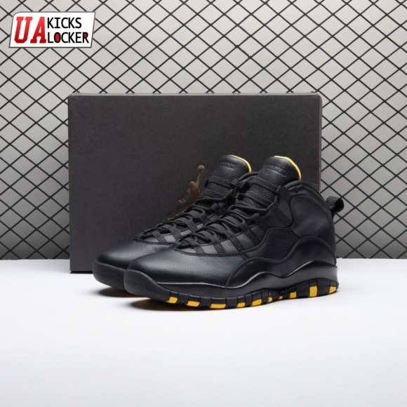 Air Jordan 10 Black Yellow HJ6779-001 Men's