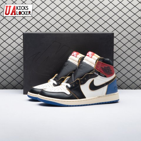 Jordan 1 Retro High OG SP Fragment x Union LA Varsity Red Sport Royal IO7847-002 Unisex