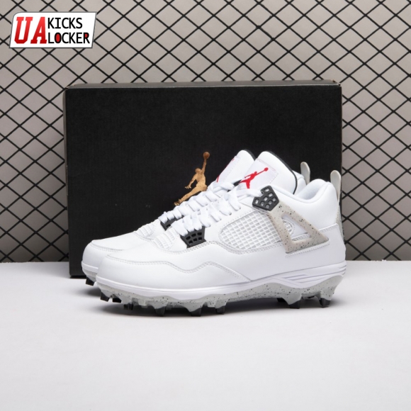 Air Jordan 4 Retro TD Cleat White Cement HQ0207-106 Men's