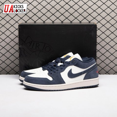 Jordan 1 Low SE Obsidian Suede IO7448-400 Unisex