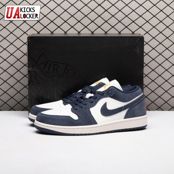 Jordan 1 Low SE Obsidian Suede IO7448-400 Unisex