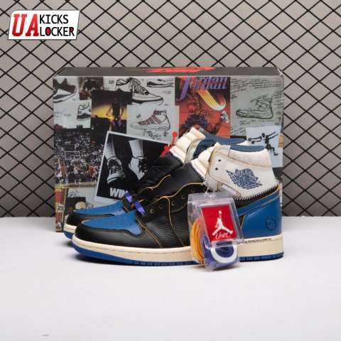 Jordan 1 Retro High OG SP Fragment x Union LA Sport Royal IO7847-001 Unisex