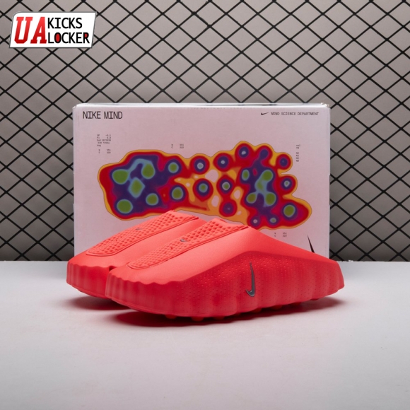 Nike Mind 001 Slide Solar Red HQ4307-600 Unisex（Runs Small)