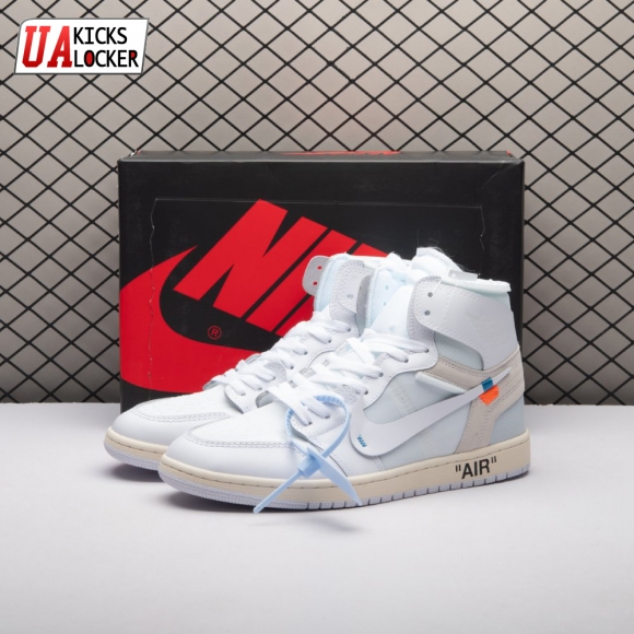 Jordan 1 Retro High Off-White Alaska AA3834-100 Unisex