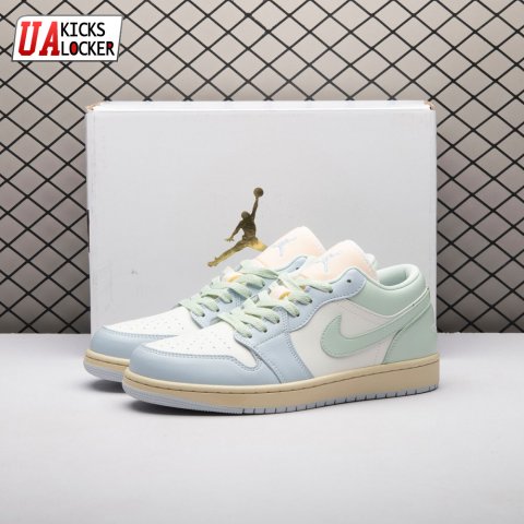 Jordan 1 Low Sail Jade Aura DC0774-108 Unisex
