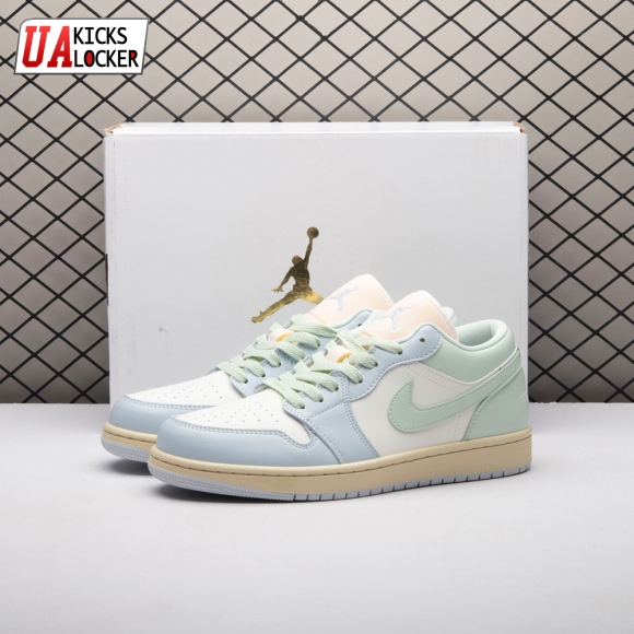 Jordan 1 Low Sail Jade Aura DC0774-108 Unisex