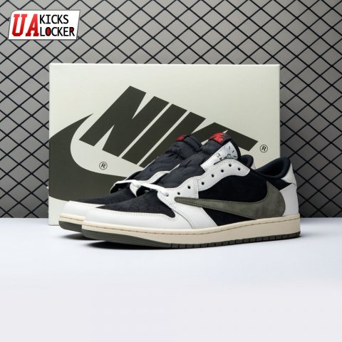 Travis Scott x Air Jordan 1 Low OG Olive DZ4137-106 Unisex