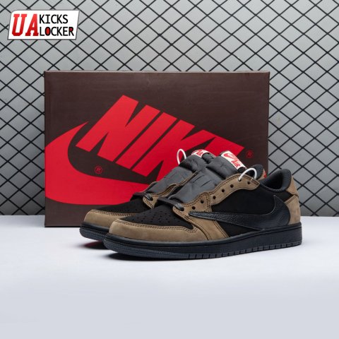 Travis Scott x Air Jordan 1 Low OG Velvet Brown DM7866 202 Unisex