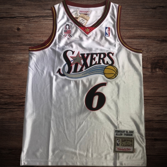 Men's Philadelphia 76ers 2002 #6 Allen Iverson