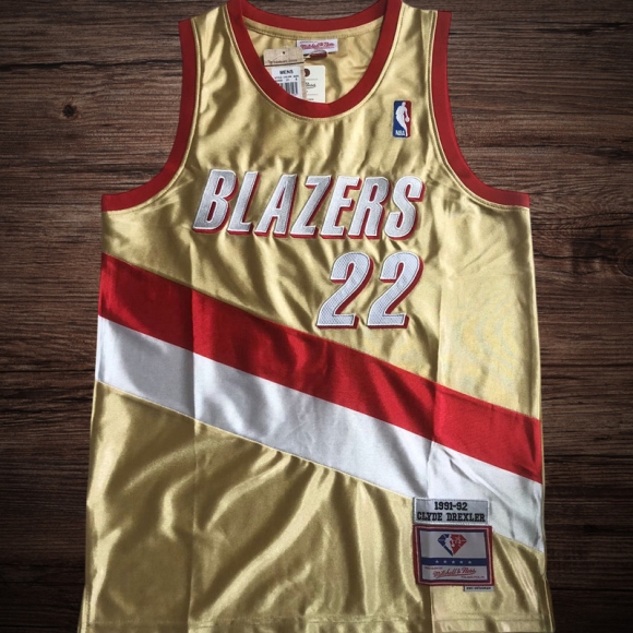 Men's Portland Trail Blazers 1991/92 #22 Clyde Drexler Jersey