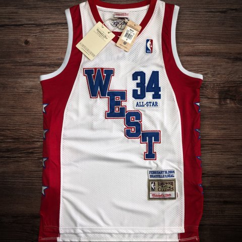 Men's 2004 All Star West #34 O’Neal Jersey