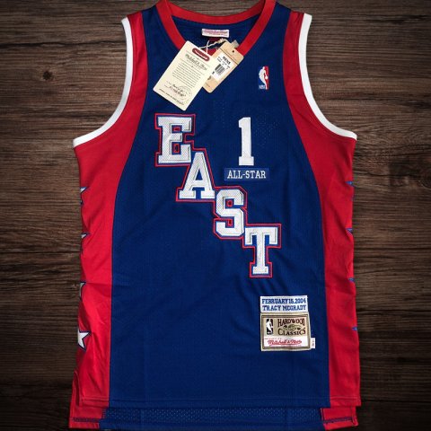 Men's 2004 All Star East #1 Tracy McGrady Jersey